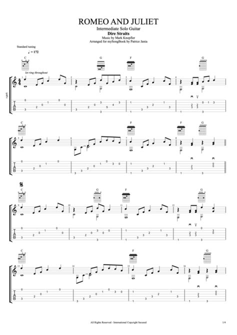 Use Flats or Sharps ? b. . Romeo and juliet chords standard tuning